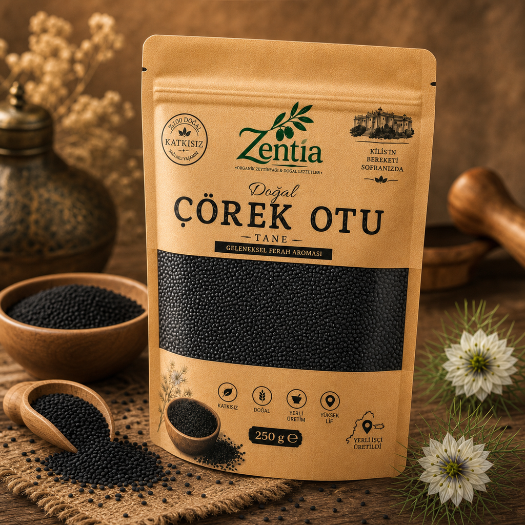 zentia corek otu 250g yukaridan uc ceyrek