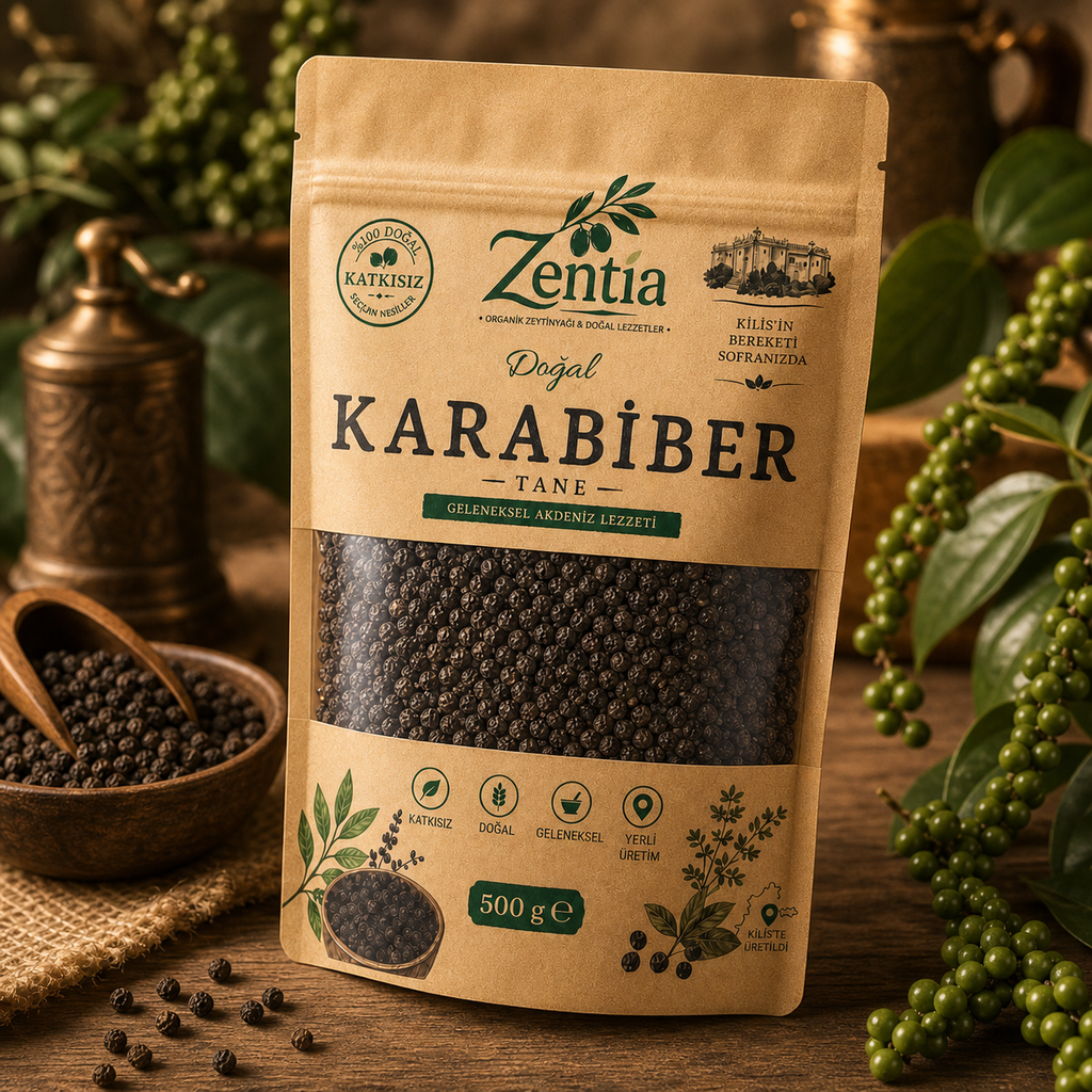 zentia karabiber 100g yukaridan uc ceyrek