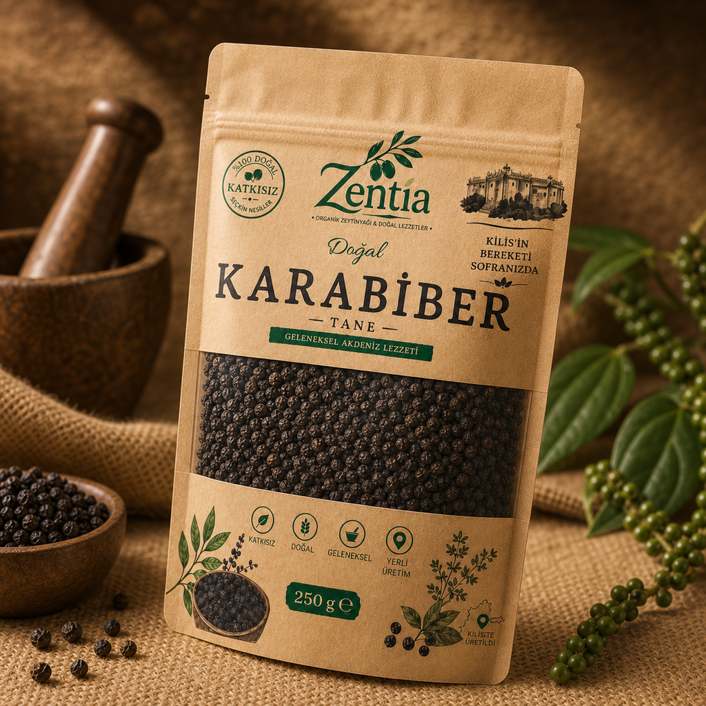 zentia karabiber 250g sol uc ceyrek