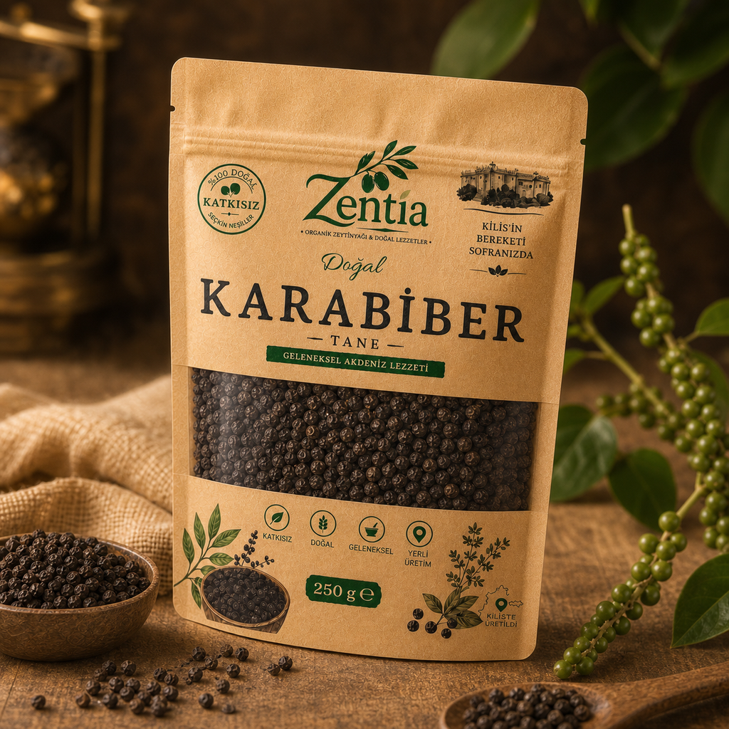 zentia karabiber 250g yukaridan uc ceyrek