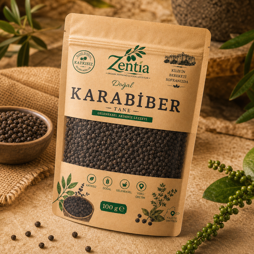 zentia karabiber 500g yukaridan uc ceyrek