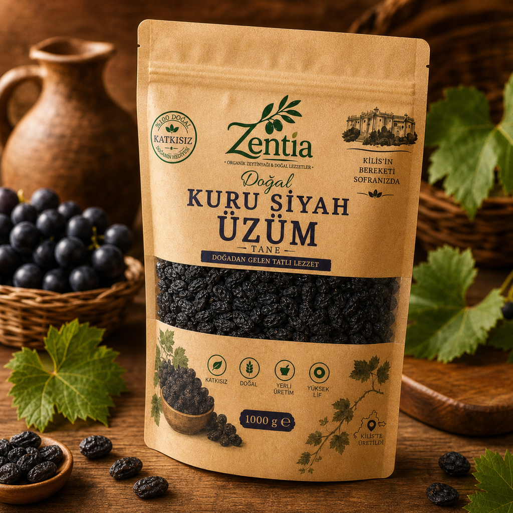 zentia kuru siyah uzum 1000g yukaridan uc ceyrek 1