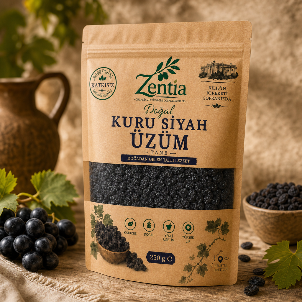 zentia kuru siyah uzum 250g sag uc ceyrek
