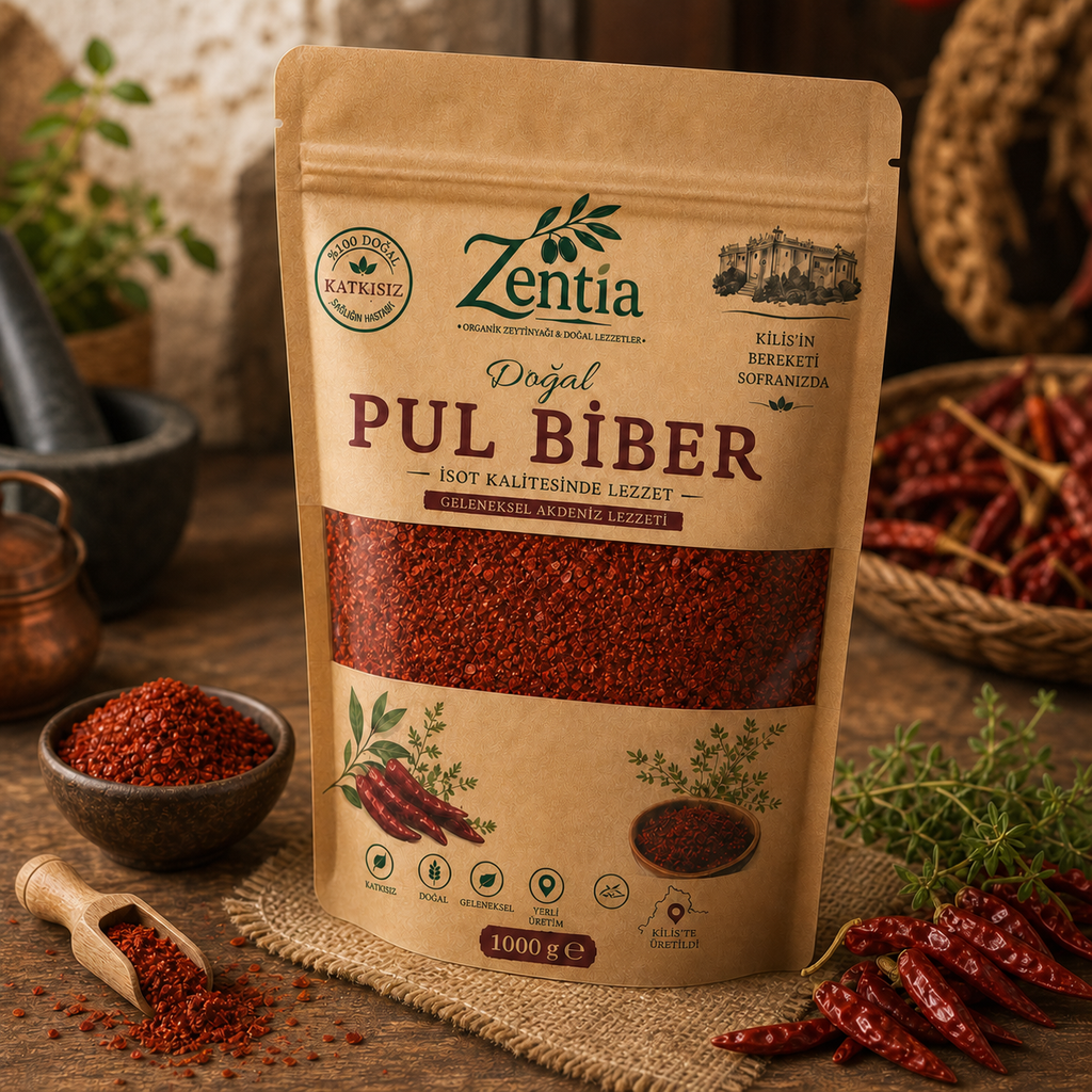 zentia pul biber 1000g yukaridan uc ceyrek