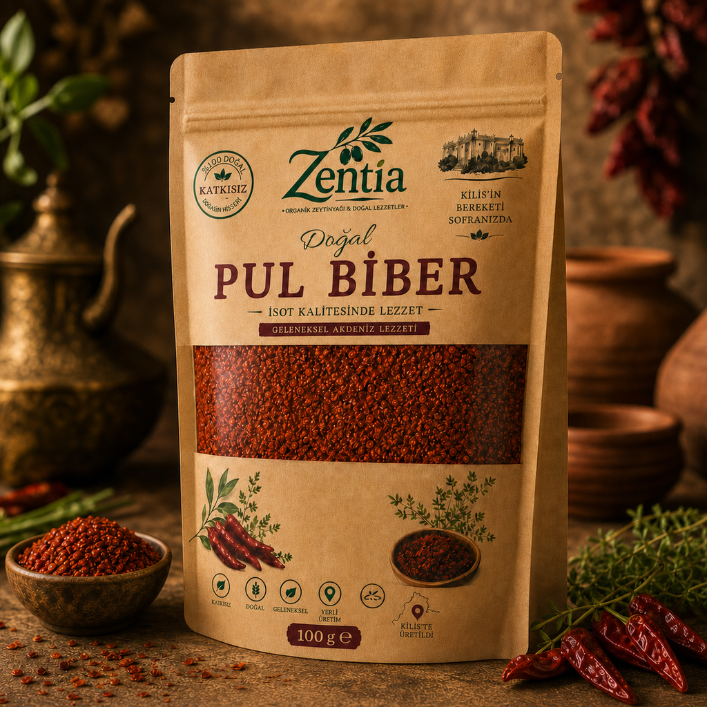zentia pul biber 100g sol uc ceyrek